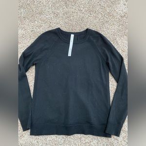Lululemon black tie back sweater xs 2 Vguc